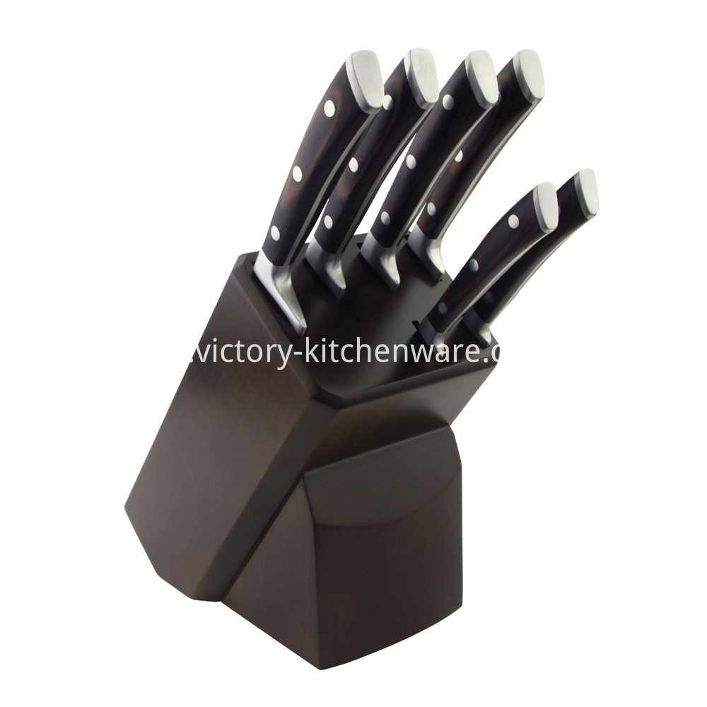 Cuchillo de cocina con soporte de bloque Kitchen Knife with Block Holder